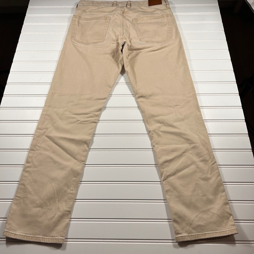 Vineyard Vines 5-Pocket Pants Mens 30x30 (FIT 30x28) Tan Khaki Chino Stretch - Picture 14 of 16